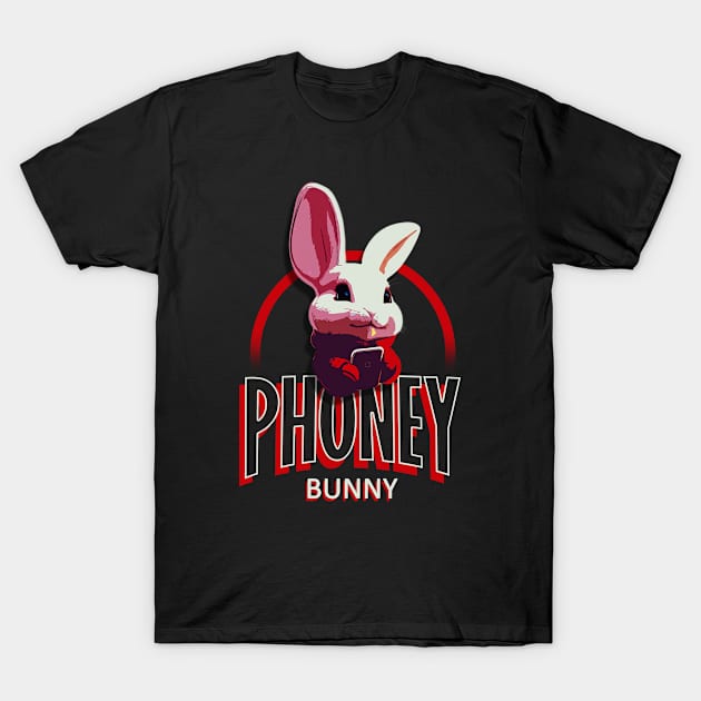 Cute Phoney Bunny T-Shirt by Flossy